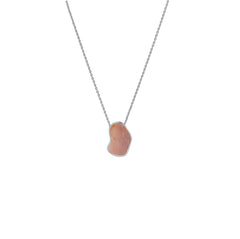 925 Sterling Silver Rough Rose Quartz Slider Necklace With Chain 18" Bezel Set Jewelry Pack of 6