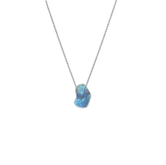 925 Sterling Silver Rough Rainbow Moonstone Slider Necklace With Chain 18" Bezel Set Jewelry Pack of 6