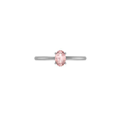 925 Sterling Silver Natural Morganite Stackable Cut Stone Ring Prong Set Jewelry Pack of 12