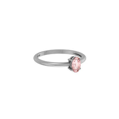 925 Sterling Silver Natural Morganite Stackable Cut Stone Ring Prong Set Jewelry Pack of 12