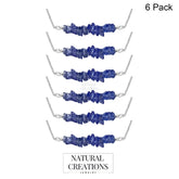 925 Sterling Silver Natural Tanzanite Beads Necklace Handcrafted Jewelry Pack of 6