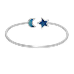 925 Sterling Silver Cab Labradorite Twister Bangle Bezel Set Jewelry Pack Of 1