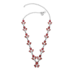 925 Sterling Silver Designer Tourmaline Necklace With Handcraft Bezel Set Jewelry Pack of 1