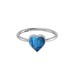 Natural Labradorite Slice Ring | 925 Sterling Silver | Bezel Set | Pack of 12