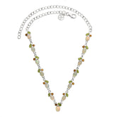 Designer Ethiopian Opal Necklace Studded With Peridot, Citrine Pack of 1 (D37-1)