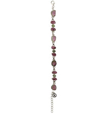 Designer Watermelon Tourmaline Bracelet Studded With Tourmaline Pack of 1 (D110-4)