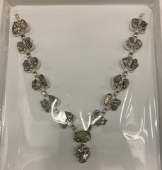 Designer Meteorite Necklace Studded With Pyrite Pack of 1 (D59-1)