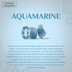aquamarine cut bracelet