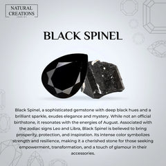 black spinel cut bracelet