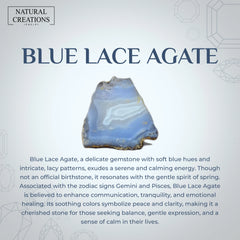 blue lace agate cab bracelet