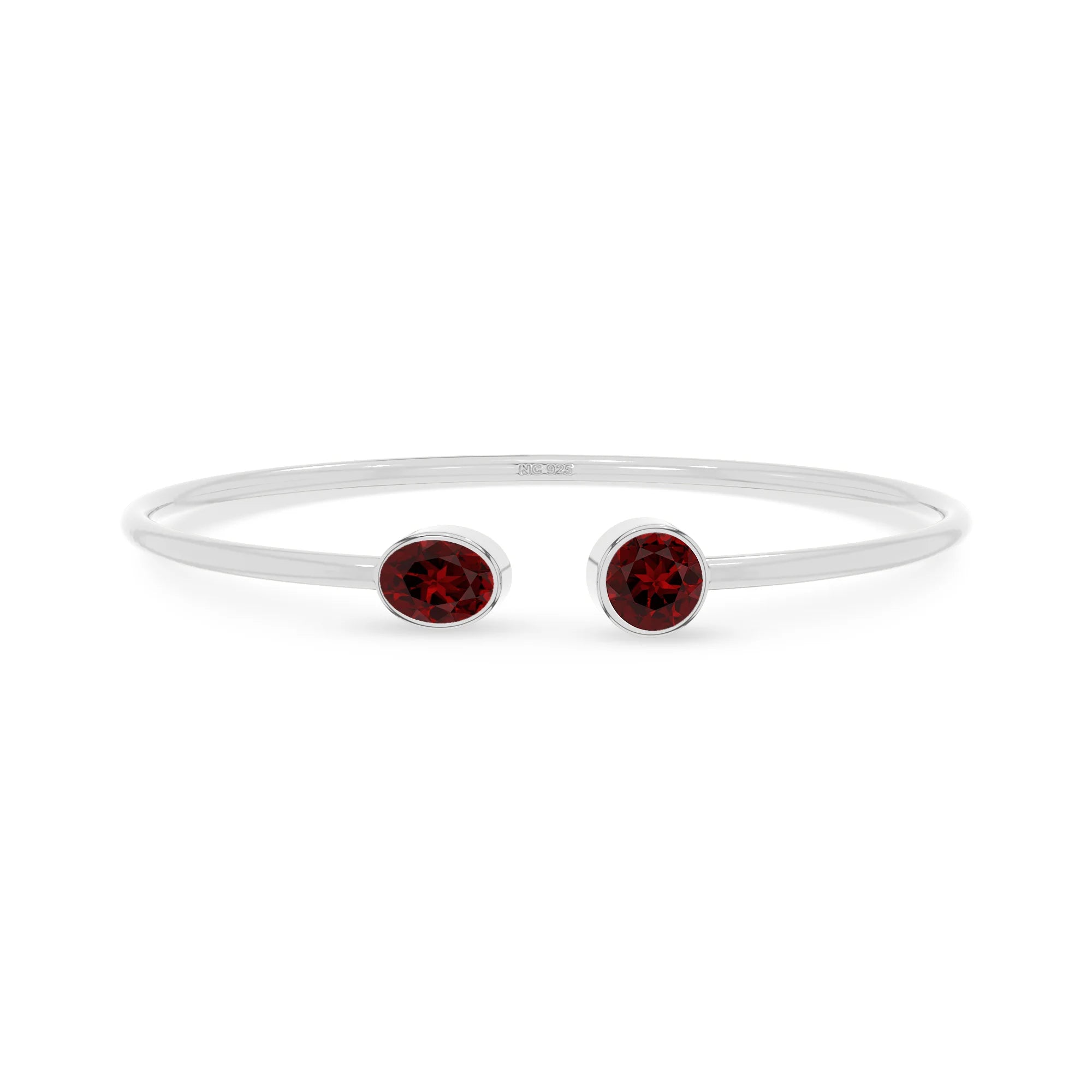 garnet cut bracelet