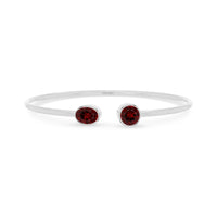 garnet cut bracelet