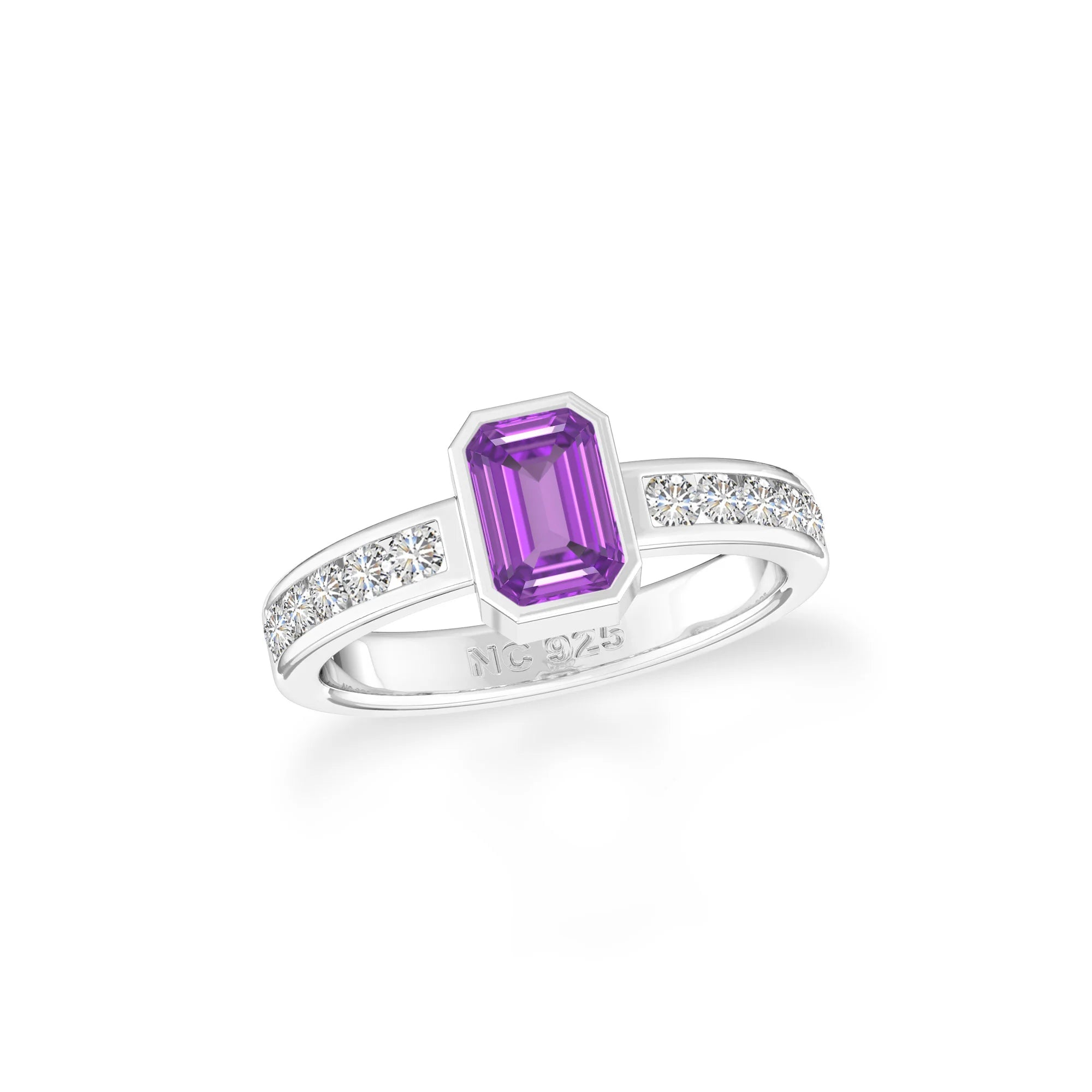 natural amethyst rings