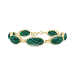 malachite chain bracelet