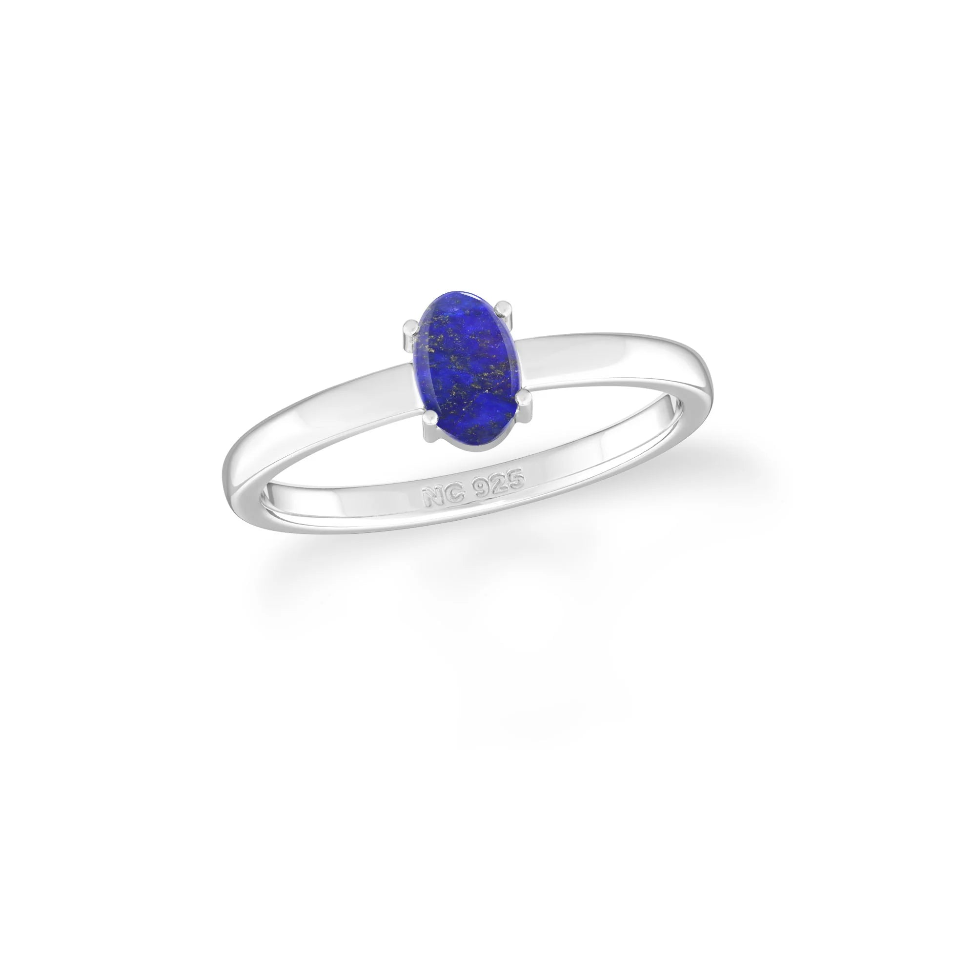 london blue topaz stackable prong-set ring