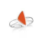carnelian bezel-set ring