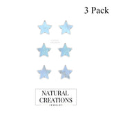 rainbow moonstone slice earrings