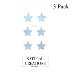 rainbow moonstone slice earrings