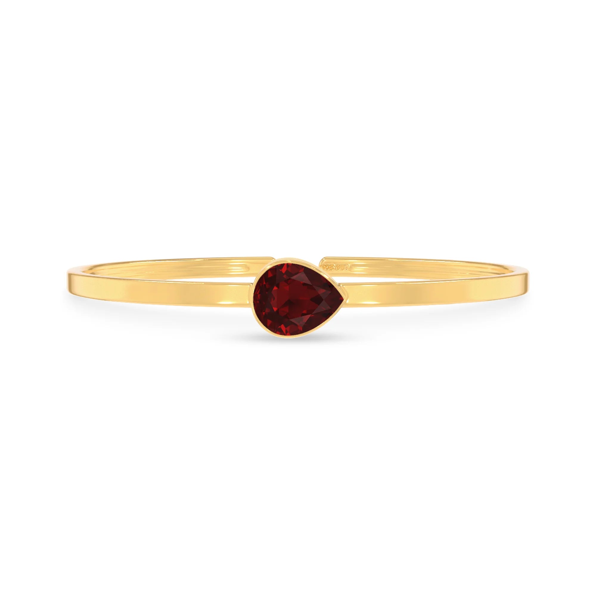 garnet cut bracelet