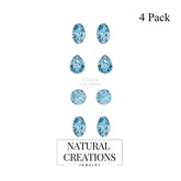 swiss blue topaz earrings