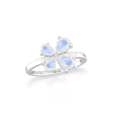 rainbow-moonstone prong-set ring