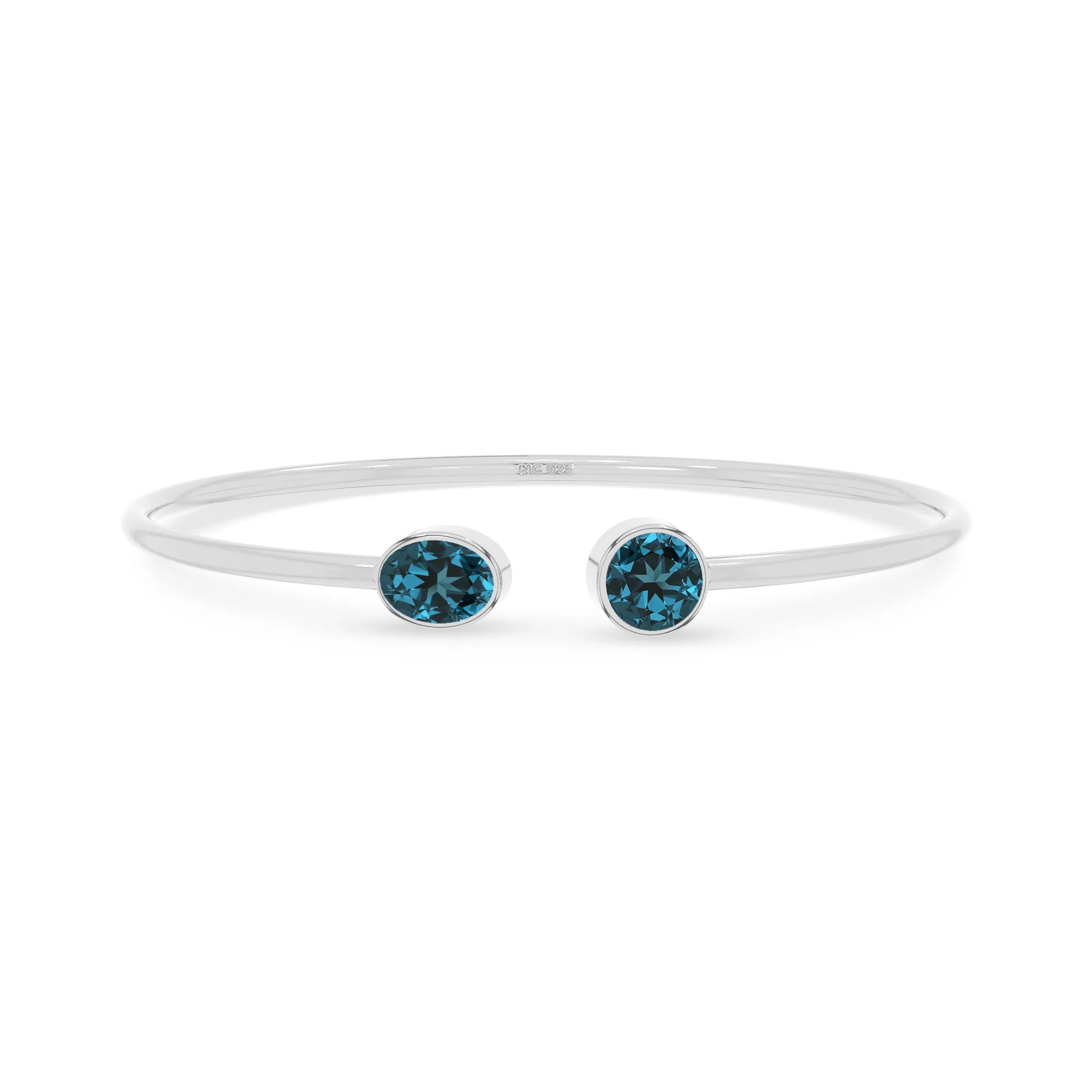 london blue topaz cut bracelet
