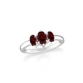 garnet prong-set ring