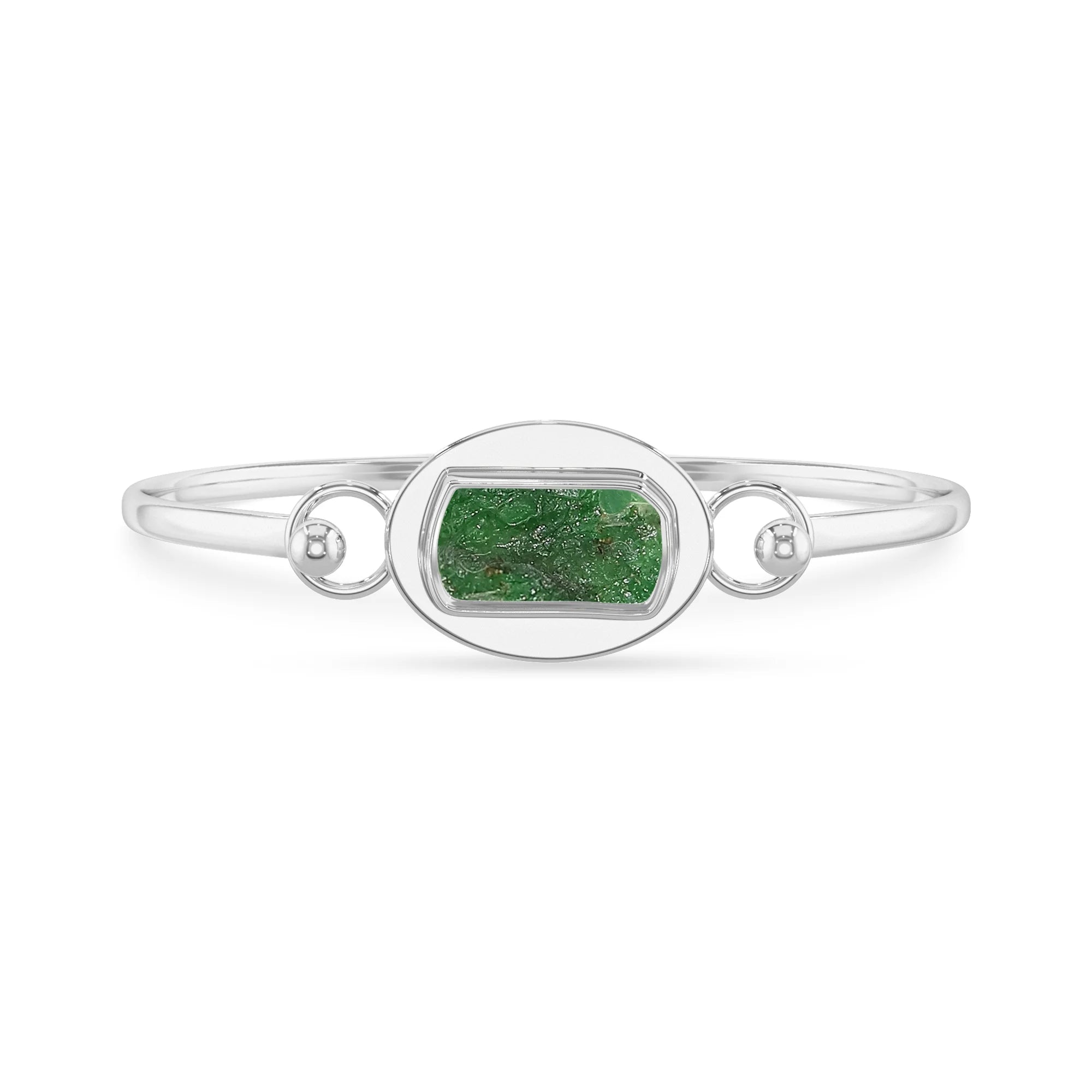 emerald rough bracelet