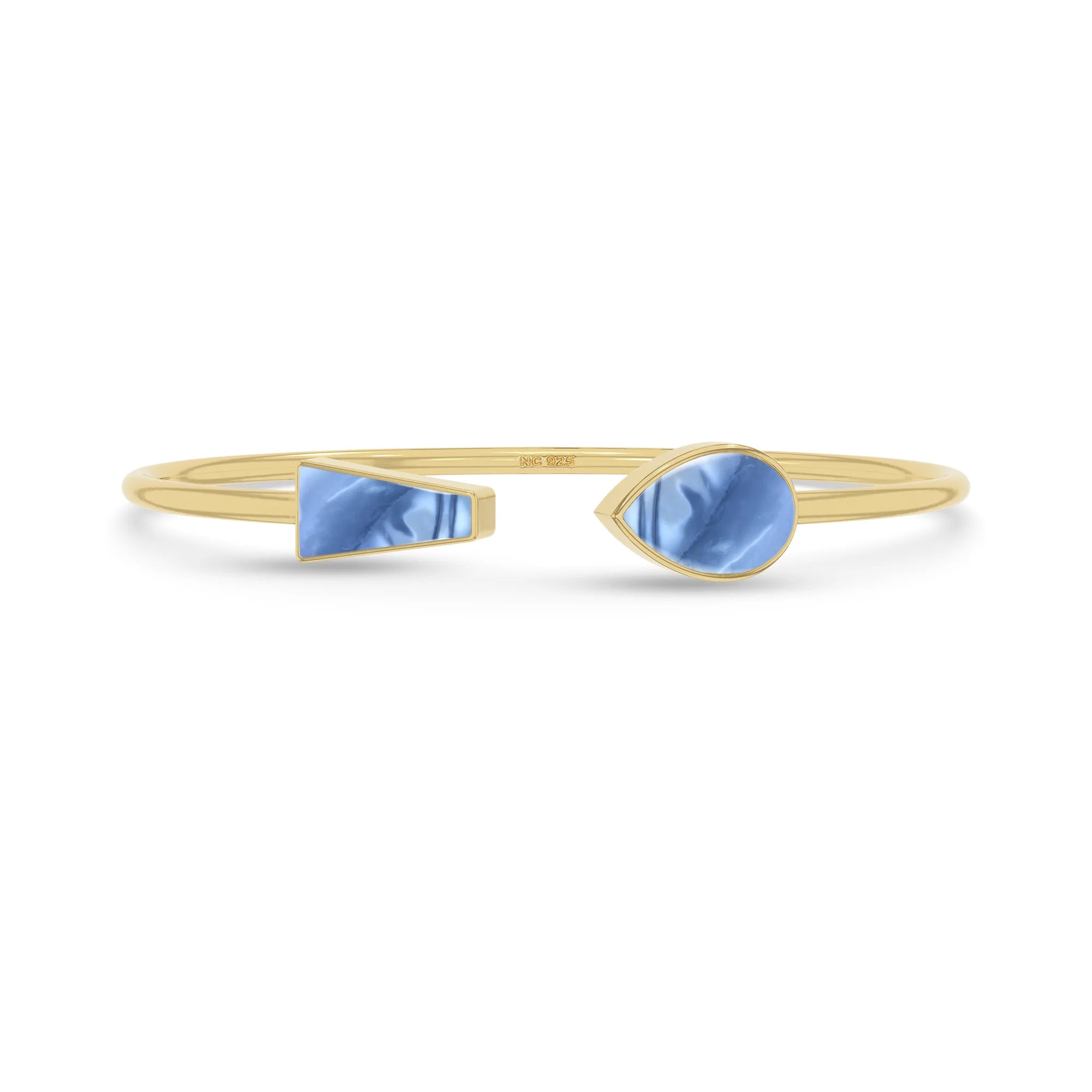 blue opal cab bracelet