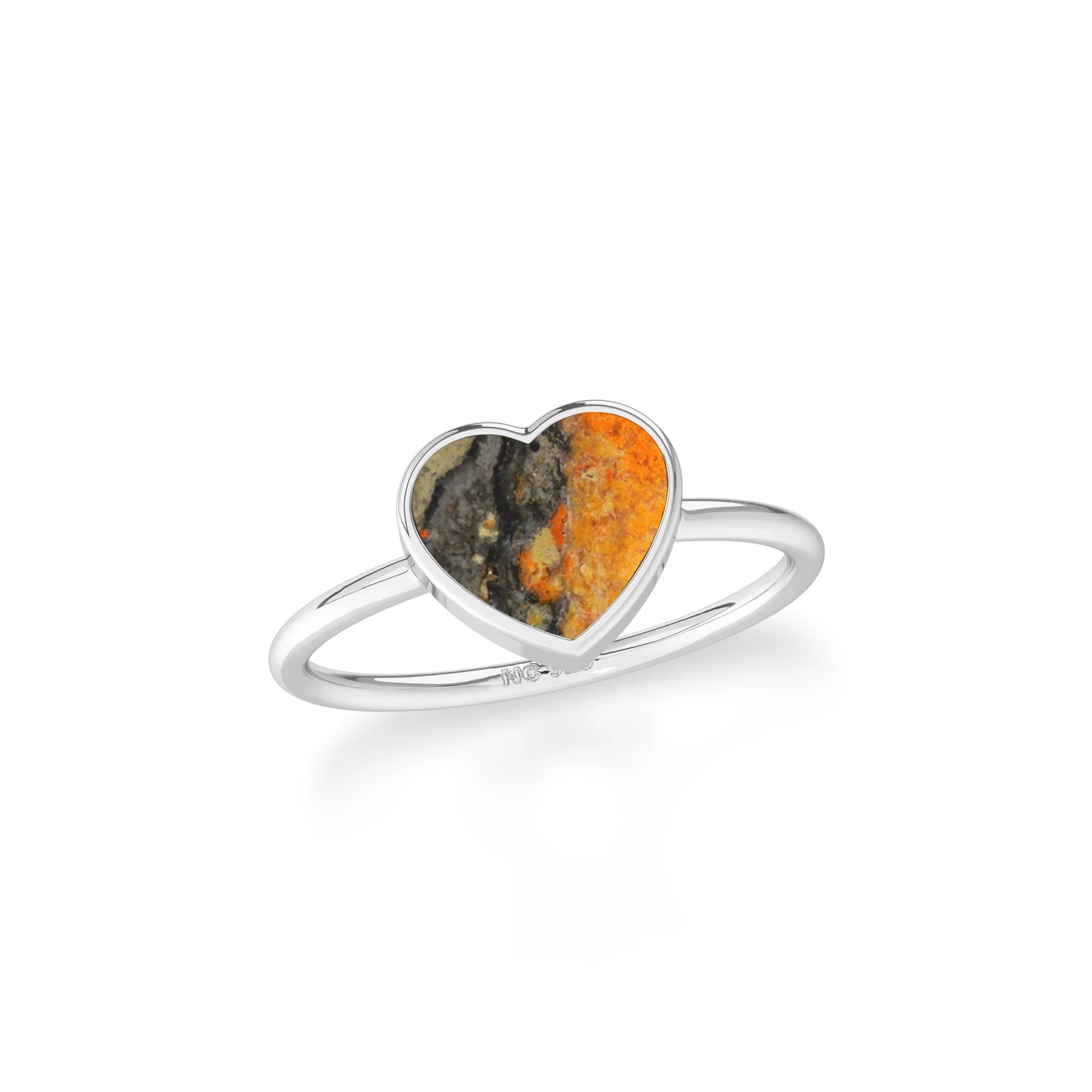 bumble bee stackable bezel-set ring