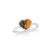 bumble bee stackable bezel-set ring