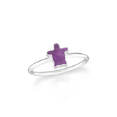 amethyst stackable bezel-set ring