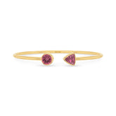 pink tourmaline cut bracelet