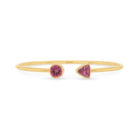 pink tourmaline cut bracelet