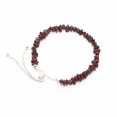 ruby rough bracelet