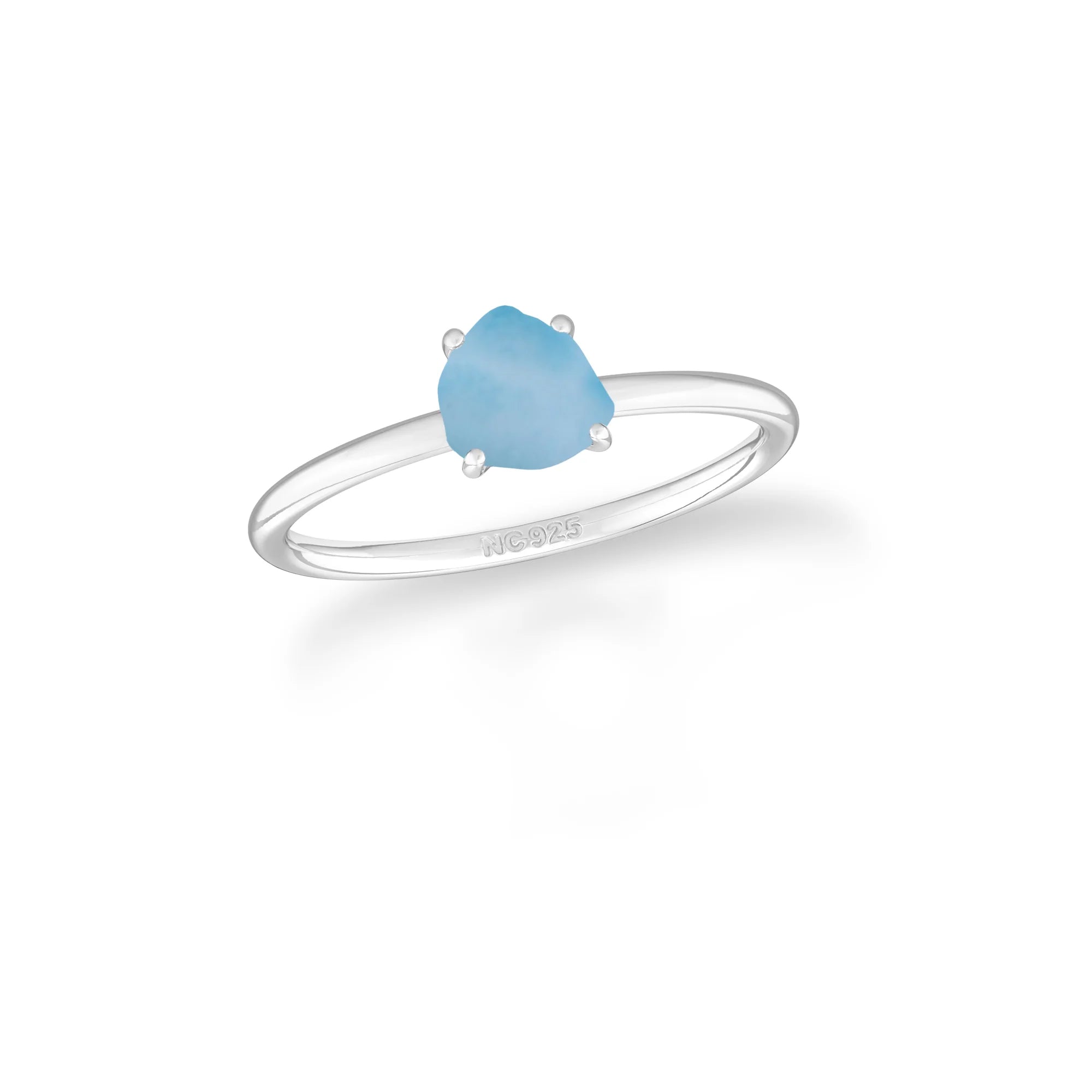 larimar stackable prong-set ring