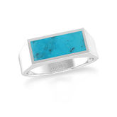 shattuckite bezel-set ring