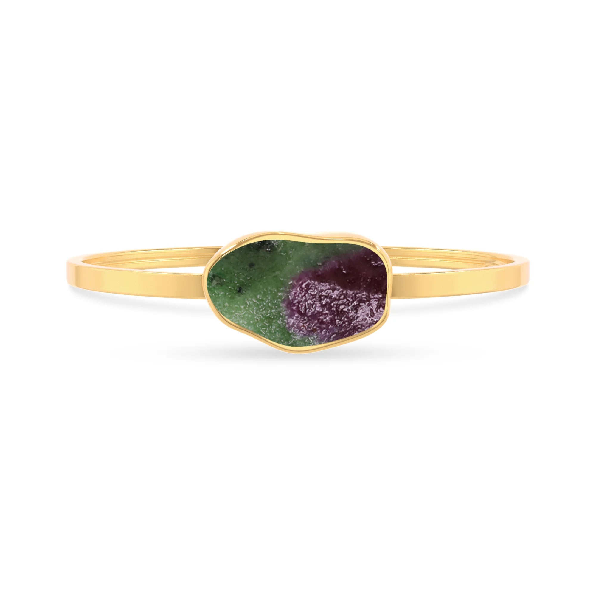 ruby-zoisite rough bracelet