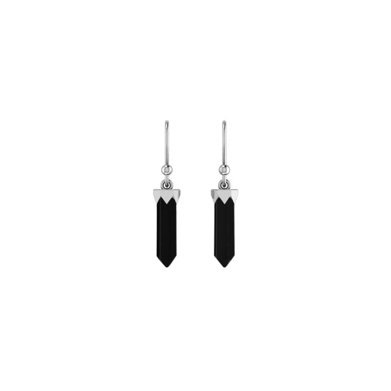 black tourmaline earrings