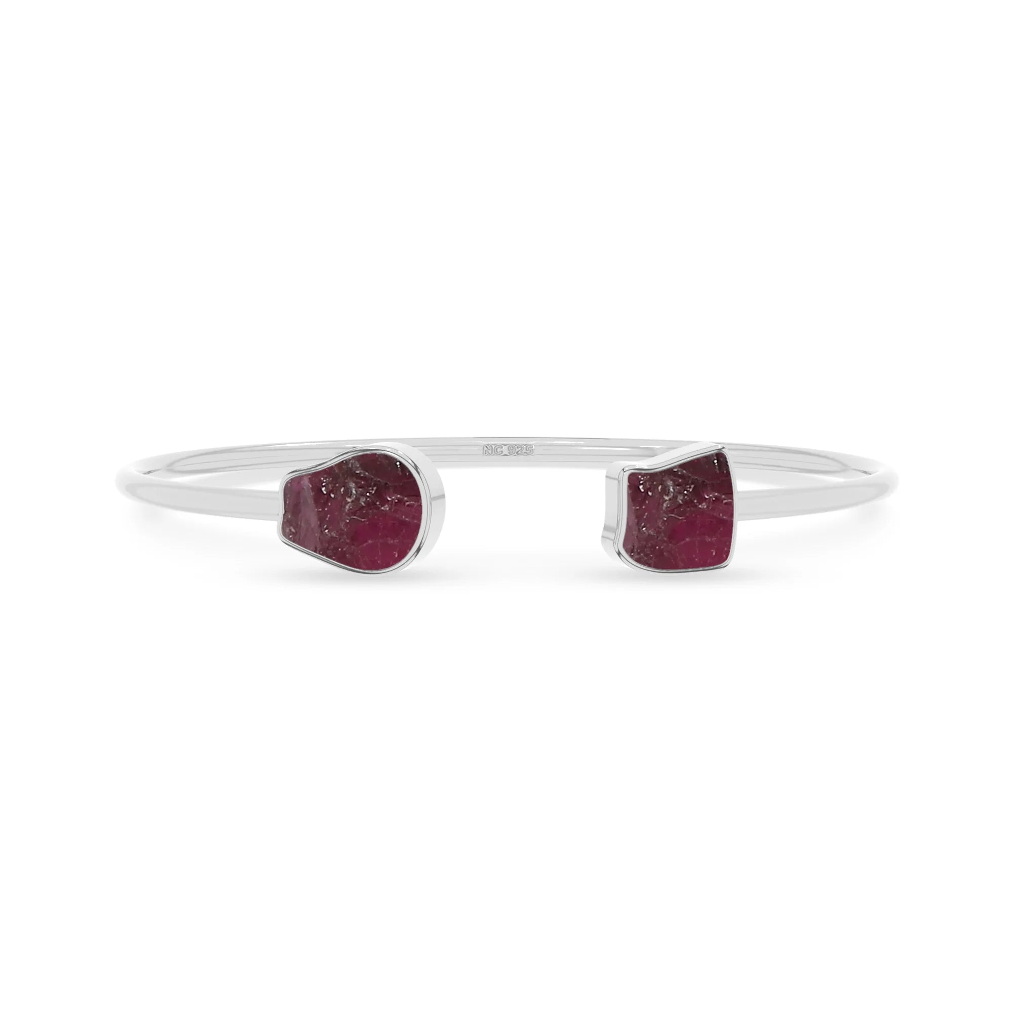 rhodolite garnet twister bracelet