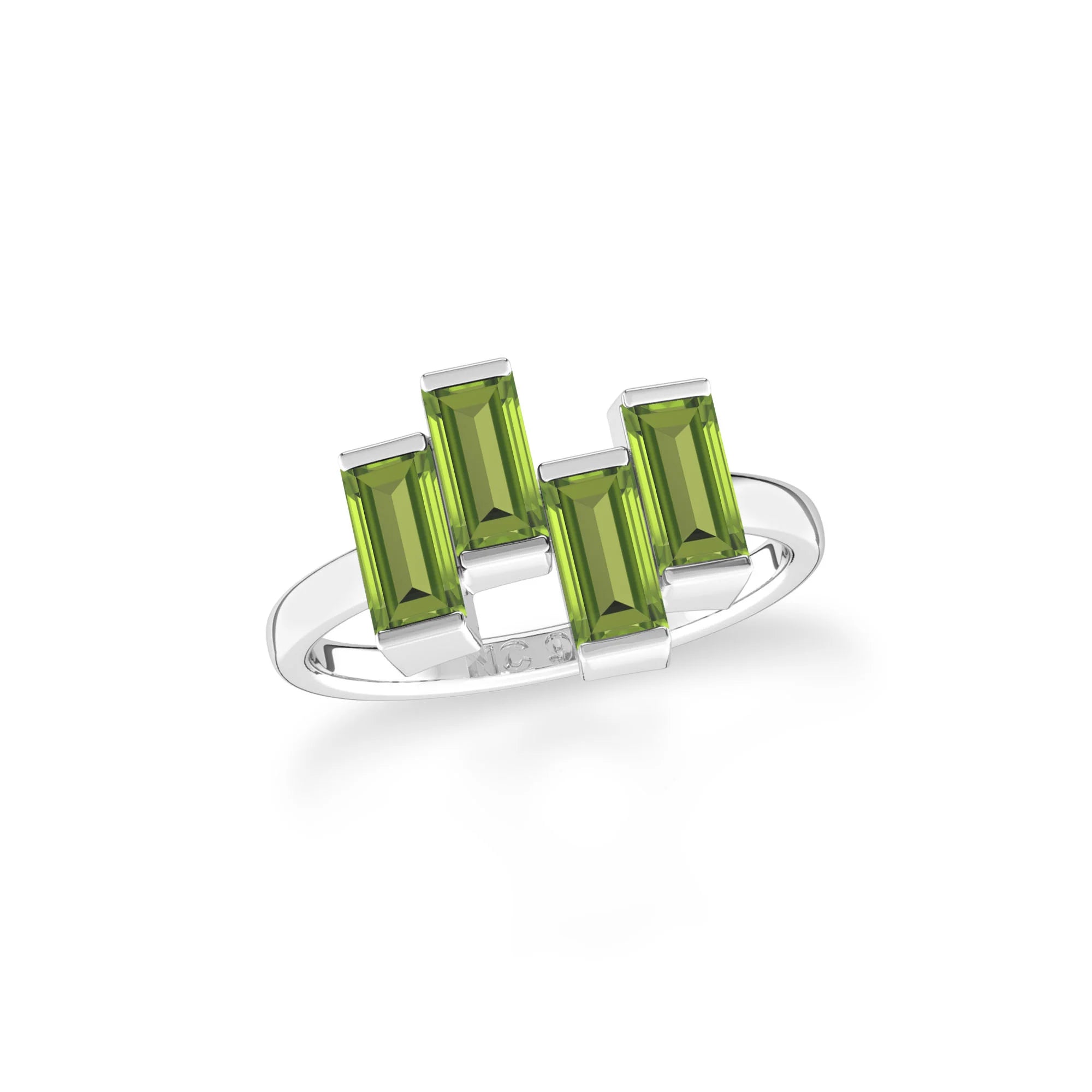 natural peridot ring