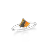 bumble bee stackable bezel-set ring