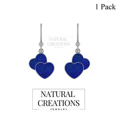 lapis lazuli slice earrings