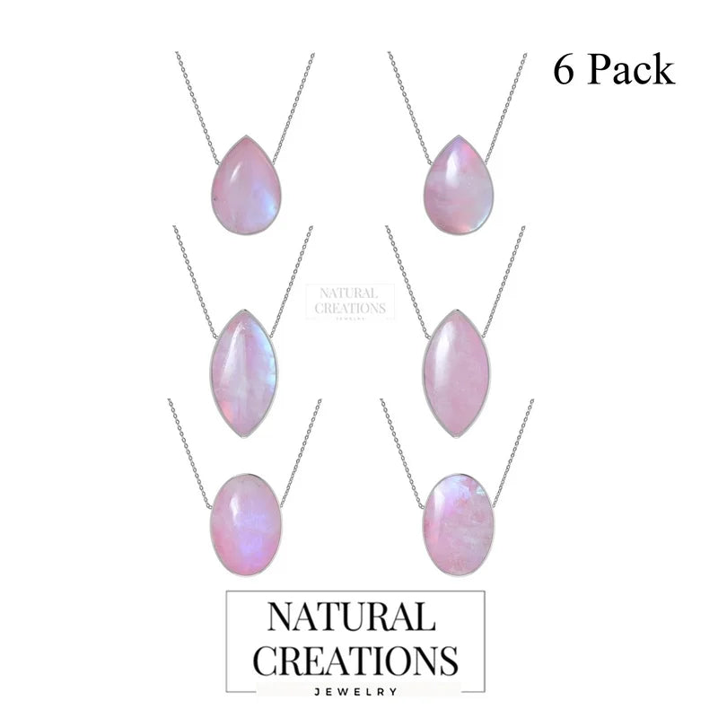 pink moonstone pendant