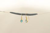 paraiba apatite cut earrings