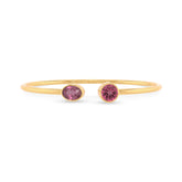 pink tourmaline cut bracelet
