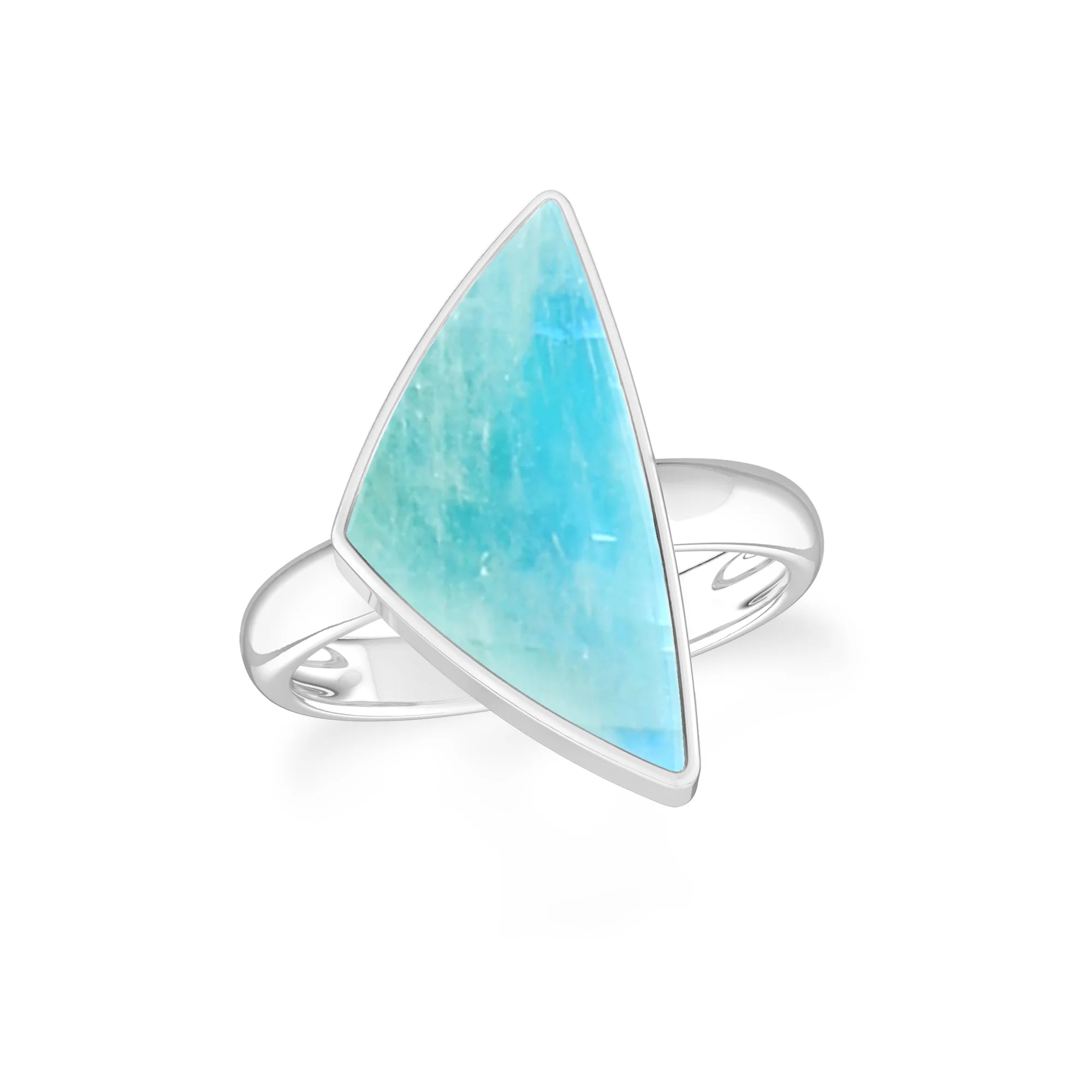green-moonstone bezel-set ring