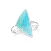 green-moonstone bezel-set ring