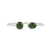 green tourmaline cab bracelet