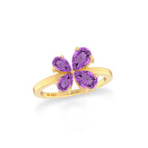 amethyst prong-set ring